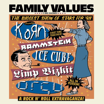 Family Values Tour '98 (CD) MINT! Korn Rammstein Limp Bizkit
