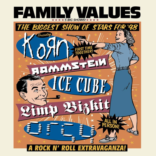 Family Values Tour '98 (CD) MINT! Korn Rammstein Limp Bizkit