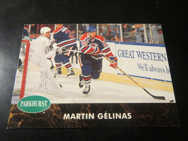 Martin Gélinas - Edmonton Oilers jääkiekkokortti