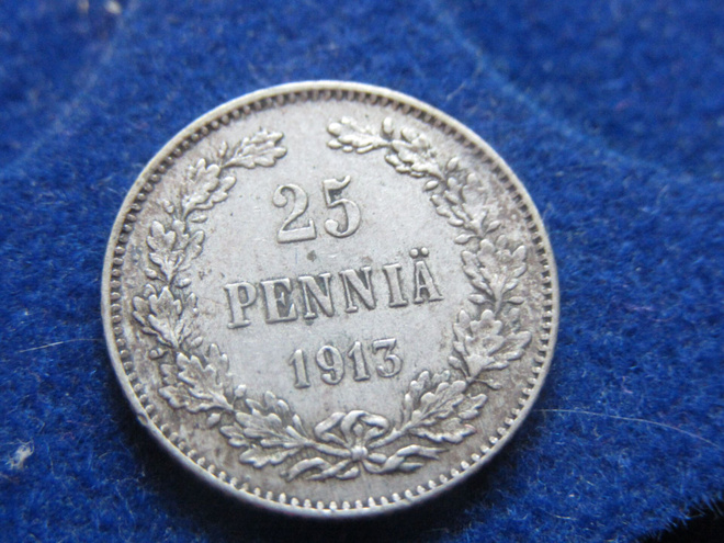 25 penniä 1913