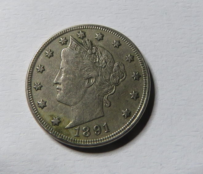 USA Liberty Nickel 1891