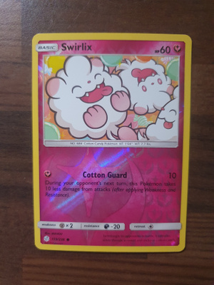 Pokemon Swirlix 153/236 Reverse holo