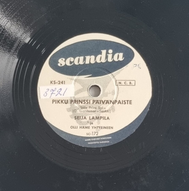 Savikiekko 1955 - Seija Lampila - Scandia KS-241