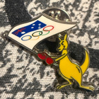 BOXING KANGAROO PINSSI AUSTRALIAN OLYMPIATIIMI 2010 RARE - pikkukuva 1