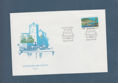 FDC Savonlinna 1639-1989...Savonlinna 20.6.1989
