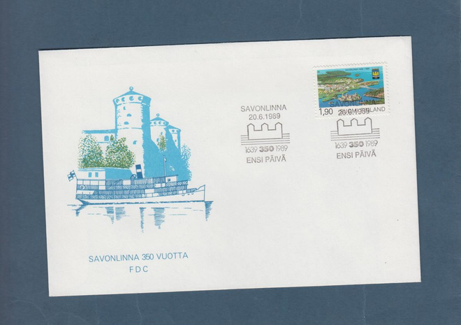 FDC Savonlinna 1639-1989...Savonlinna 20.6.1989