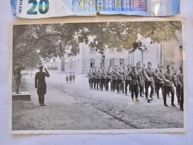 VANHA Valokuva Lappeenranta 1953 Sotilaat ym