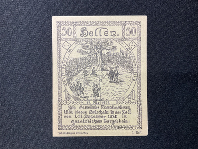 Parempi Notgeld 50 Heller Gemainde Frankenburg 1.Dez.1920