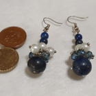 Vintage Lapis Lazuli kivi korvakorut - pikkukuva 3