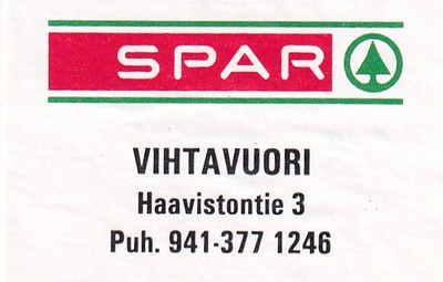 Vihtavuori . SPAR  , s74