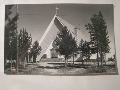 VANHA Postikortti Inari 1950-l Alkup.Mallikappale