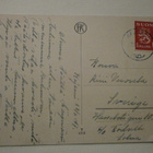 Kajaani, silta ja tie kirkolle, vanha mv pk p. 1947 Ruotsiin - pikkukuva 2