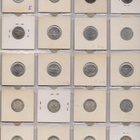1874-1917 50 penniä hopearahoja 20kpl kl3-kl9 - pikkukuva 2
