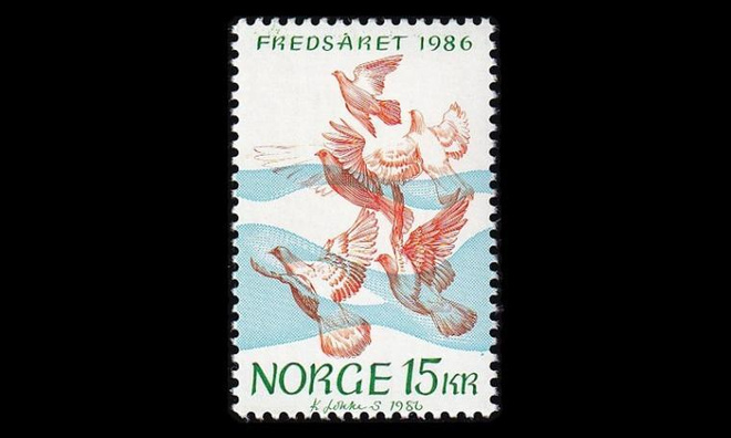 Norja 960 ** Kansainvälinen rauhanvuosi (1986)