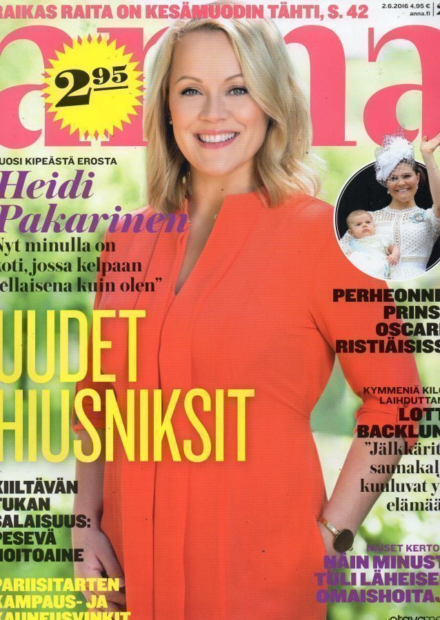 Anna n:o 22 2016 Heidi Pakarinen. Elina Lepomäki. Veeti Kall