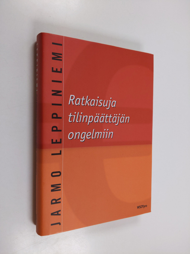 Jarmo Leppiniemi : Ratkaisuja tilinpäättäjän ongelmiin