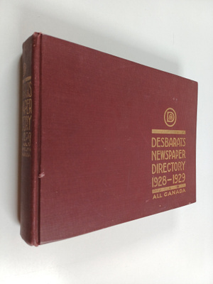 Desbarats newspaper directory 1928-1929
