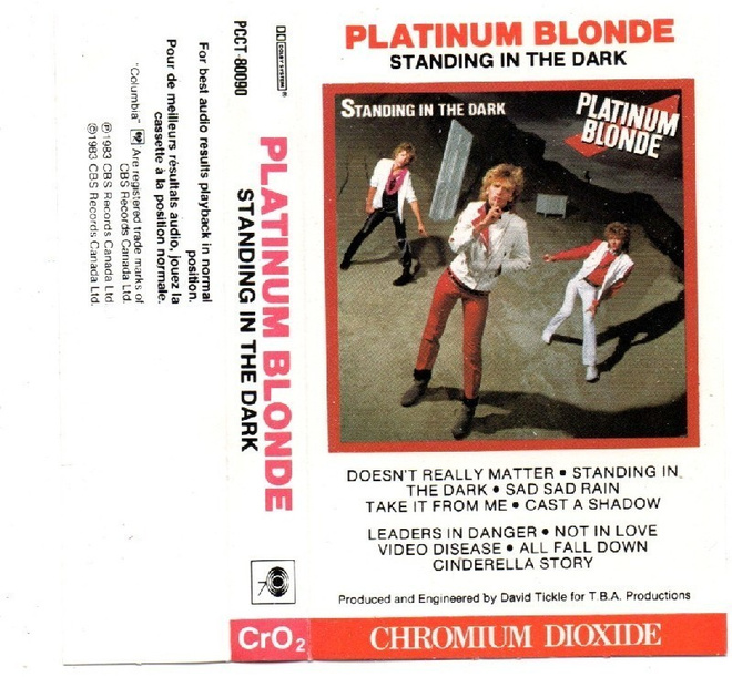 Platinum Blonde Standing in the dark c-kasetti