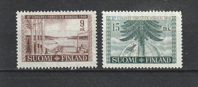 1949 Maailman Metsäkonferenssi merkit leimaamattomana**
