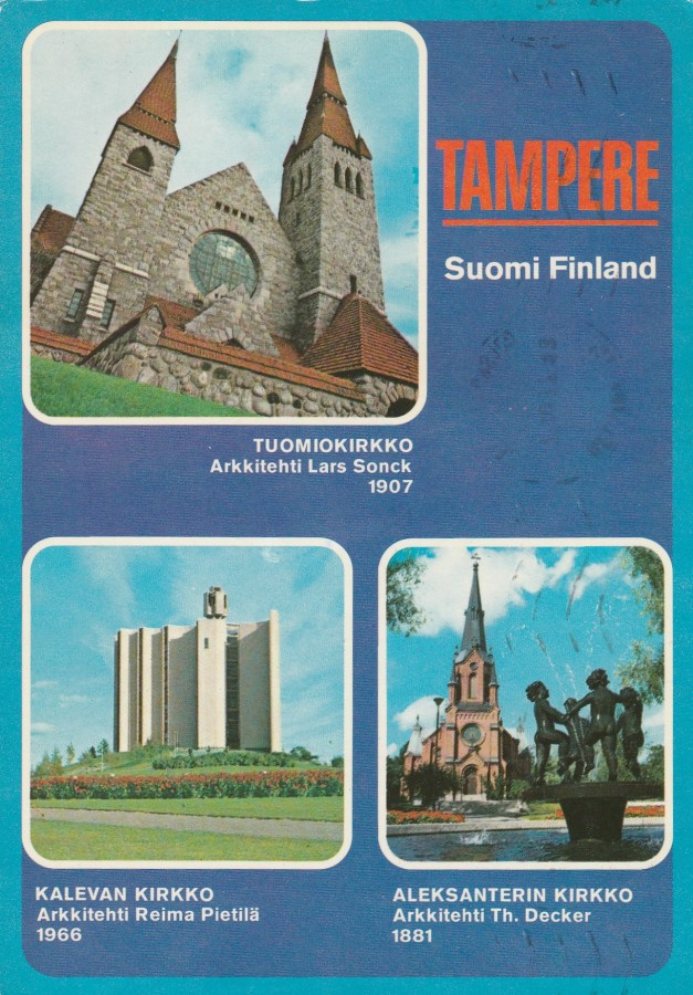 KIRKKOKORTTI - TAMPERE - KOLME KIRKKOA - 4