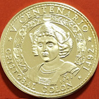 Kuuba, 1 oz 999 hopeaa 1990. Kolumbus. Harvinainen. (KD4). - pikkukuva 1