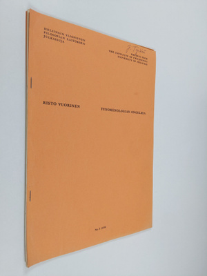 Risto Vuorinen : Fenomenologian ongelmia