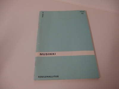 Musiikki , Opettajan opas v. 1971 , Kouluhallitus