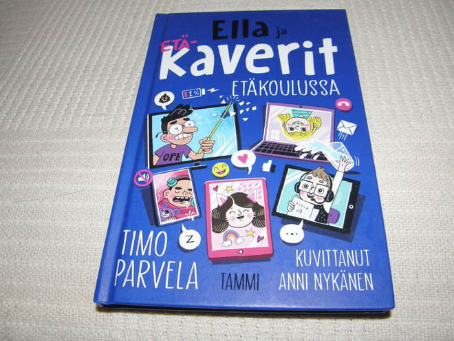 Timo Parvela Ella ja kaverit etäkoulussa