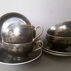 Gheisha kasvoSinetti kupit x 4 . Harvinaiset. Rare - pikkukuva 1