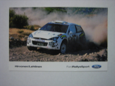 Ford rallikortti 24 A: Ford Focus / Mikko Hirvonen