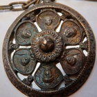 VANHA Kaulakoru Riipus Norja? Design 1900-l Pronssia - pikkukuva 1