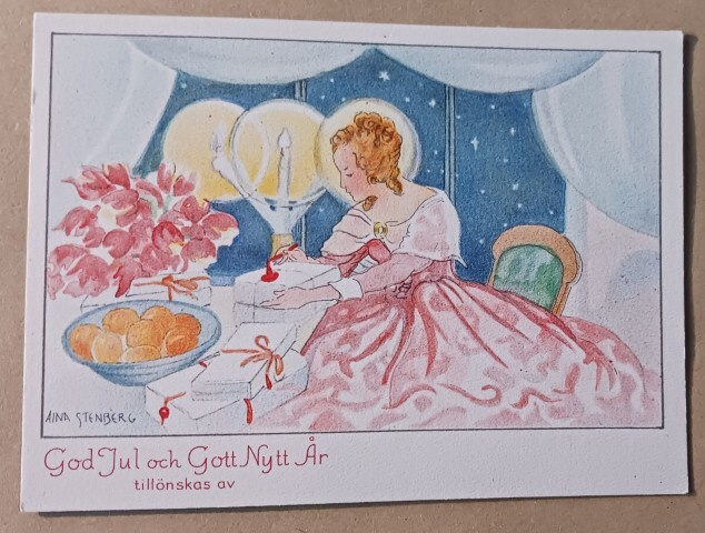 Aina Stenberg: Leidi lakkaa lahjoja kynttilän valossa, ei p.
