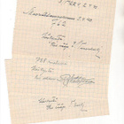 Muonatilaukset 7 lappua + kiitoslappu lotille, 1940. - pikkukuva 1