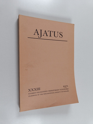 Ajatus 33 : Suomen filosofisen yhdistyksen vuosikirja 1971
