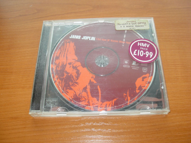 Janis Joplin ja Bon Jovi CD:t