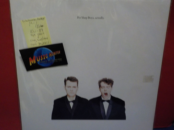 THE PET SHOP BOYS - ACTUALLY EU -87 M-/EX- LP