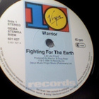 WARRIOR :: FIGHTING FOR THE EARTH :: VINYYLI MAXI 12" 1984 - pikkukuva 3