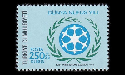 Turkki 2327 ** Maailman väestövuosi (1974)
