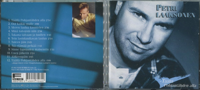 PETRI LAAKSONEN . CD-LEVY . TÄÄLLÄ POHJANTÄHDEN ALLA