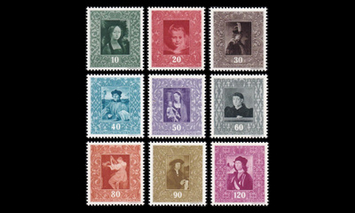 Liechtenstein 268-76 ** Kuninkaallinen taidegalleria (1949)