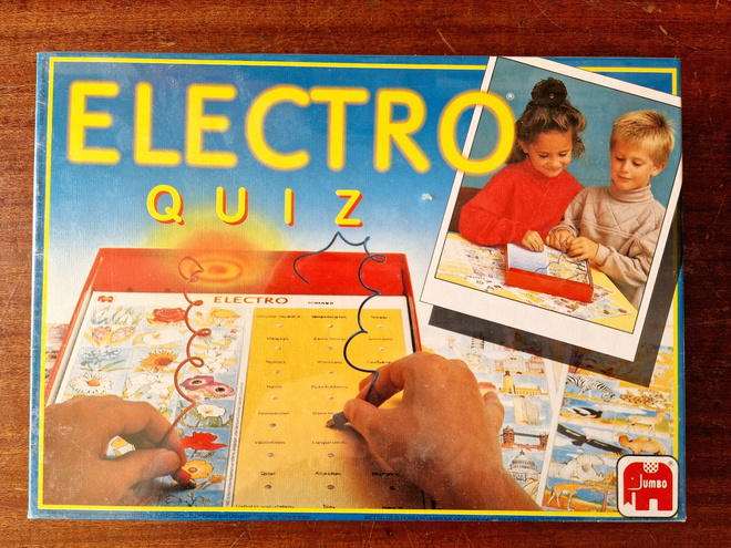 Electro Quiz  tietopeli vuodelta 1989 . Uusi muoveissa