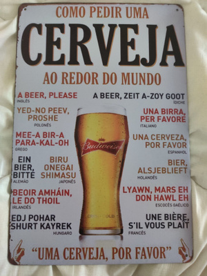 Cerveja peltikyltti
