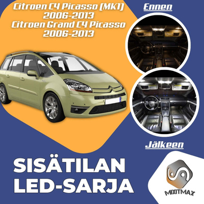 Citroen C4 Picasso (MK1) Sisätilan LED-sarja 13-