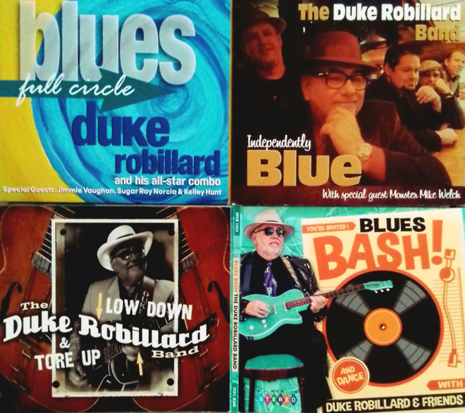 Duke Robillard neljä cd-levyä Jimmy Vaughan Sugar Ray Norcia