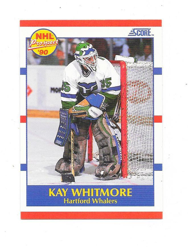 1990-91 Score #402 Kay Whitmore Hartford Whalers MV RC