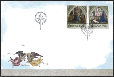 FDC Åland 2013  Joulu  LaPe ÅL 375-376