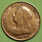 Englanti, half Sovereign 1898 kulta raha, kunto ok. - pikkukuva 1
