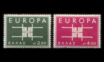 Kreikka 821-2 ** Europa (1963)