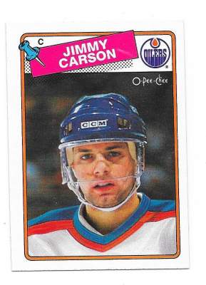 1988-89 OPC #9 Jimmy Carson Edmonton Oilers
