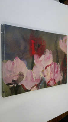 Klaus Fussmann : Blumen aus dem Garten in Gelting, Skizze...